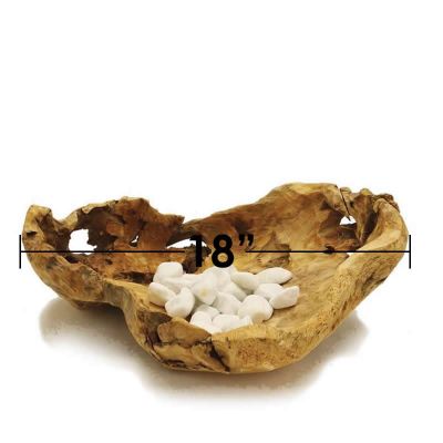 Driftwood Wide Bowl Pot. D-18"