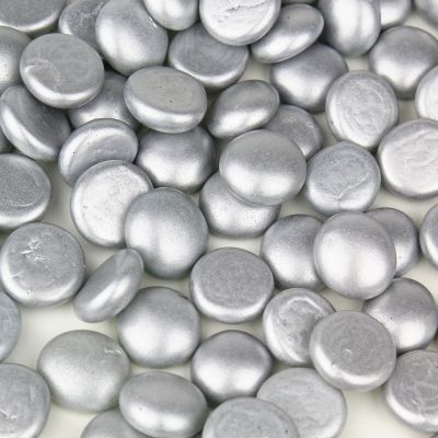 Silver Flat Gemstone Bowl and Vase Fillers