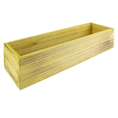 wooden planter rectangle window box