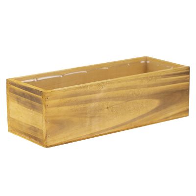 rustic wood planter box