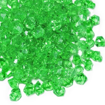 Green Acrylic Crushed Ice Bowl Vase Fillers