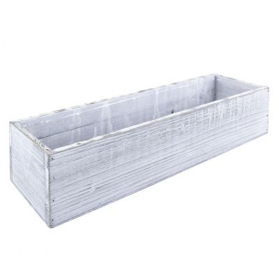 wooden planter rectangle window box