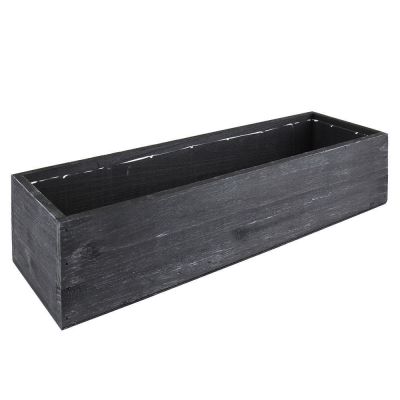 wooden planter rectangle window box